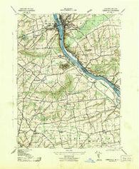 Lambertville New Jersey Historical topographic map, 1:31680 scale, 7.5 X 7.5 Minute, Year 1943