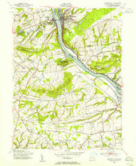 Lambertville New Jersey Historical topographic map, 1:24000 scale, 7.5 X 7.5 Minute, Year 1953