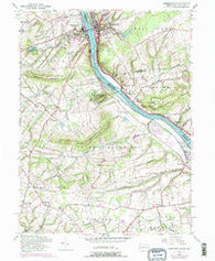 Lambertville New Jersey Historical topographic map, 1:24000 scale, 7.5 X 7.5 Minute, Year 1953