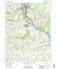 Lambertville New Jersey Historical topographic map, 1:24000 scale, 7.5 X 7.5 Minute, Year 1953