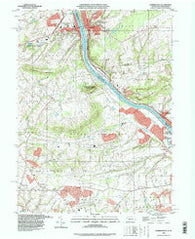 Lambertville New Jersey Historical topographic map, 1:24000 scale, 7.5 X 7.5 Minute, Year 1995