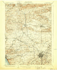 Lancaster Pennsylvania Historical topographic map, 1:62500 scale, 15 X 15 Minute, Year 1904