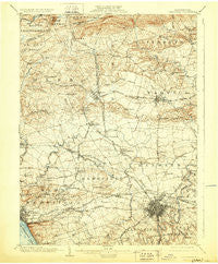 Lancaster Pennsylvania Historical topographic map, 1:62500 scale, 15 X 15 Minute, Year 1904