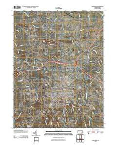 Lancaster Pennsylvania Historical topographic map, 1:24000 scale, 7.5 X 7.5 Minute, Year 2010