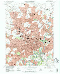 Lancaster Pennsylvania Historical topographic map, 1:24000 scale, 7.5 X 7.5 Minute, Year 1995