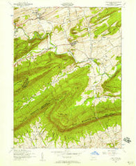 Landisburg Pennsylvania Historical topographic map, 1:24000 scale, 7.5 X 7.5 Minute, Year 1952