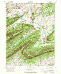 Landisburg Pennsylvania Historical topographic map, 1:24000 scale, 7.5 X 7.5 Minute, Year 1952