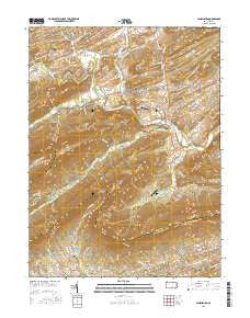 Landisburg Pennsylvania Current topographic map, 1:24000 scale, 7.5 X 7.5 Minute, Year 2016