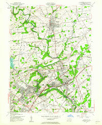 Langhorne Pennsylvania Historical topographic map, 1:24000 scale, 7.5 X 7.5 Minute, Year 1953