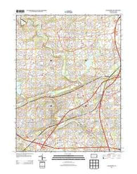 Langhorne Pennsylvania Historical topographic map, 1:24000 scale, 7.5 X 7.5 Minute, Year 2013