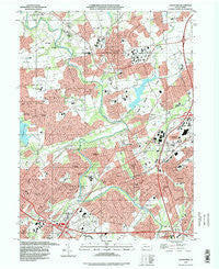 Langhorne Pennsylvania Historical topographic map, 1:24000 scale, 7.5 X 7.5 Minute, Year 1993