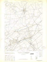 Langhorne Pennsylvania Historical topographic map, 1:24000 scale, 7.5 X 7.5 Minute, Year 1944