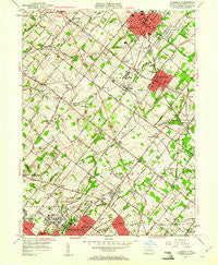 Lansdale Pennsylvania Historical topographic map, 1:24000 scale, 7.5 X 7.5 Minute, Year 1951