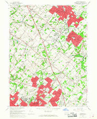 Lansdale Pennsylvania Historical topographic map, 1:24000 scale, 7.5 X 7.5 Minute, Year 1966