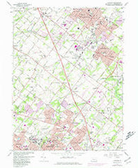 Lansdale Pennsylvania Historical topographic map, 1:24000 scale, 7.5 X 7.5 Minute, Year 1966