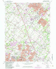 Lansdale Pennsylvania Historical topographic map, 1:24000 scale, 7.5 X 7.5 Minute, Year 1966