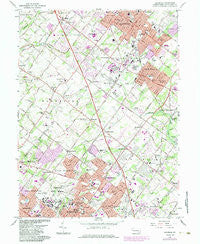 Lansdale Pennsylvania Historical topographic map, 1:24000 scale, 7.5 X 7.5 Minute, Year 1966