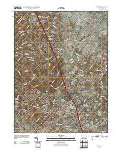 Lansdale Pennsylvania Historical topographic map, 1:24000 scale, 7.5 X 7.5 Minute, Year 2010