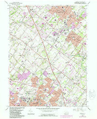 Lansdale Pennsylvania Historical topographic map, 1:24000 scale, 7.5 X 7.5 Minute, Year 1966