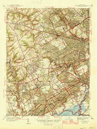 Lansdowne Pennsylvania Historical topographic map, 1:31680 scale, 7.5 X 7.5 Minute, Year 1946