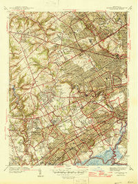 Lansdowne Pennsylvania Historical topographic map, 1:31680 scale, 7.5 X 7.5 Minute, Year 1946