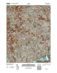 Lansdowne Pennsylvania Historical topographic map, 1:24000 scale, 7.5 X 7.5 Minute, Year 2010