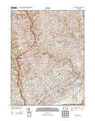 Lansdowne Pennsylvania Historical topographic map, 1:24000 scale, 7.5 X 7.5 Minute, Year 2013