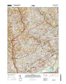Lansdowne Pennsylvania Current topographic map, 1:24000 scale, 7.5 X 7.5 Minute, Year 2016