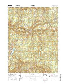 Laporte Pennsylvania Current topographic map, 1:24000 scale, 7.5 X 7.5 Minute, Year 2016