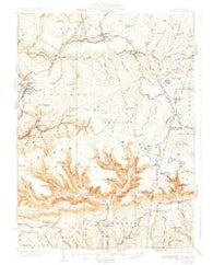 Laporte Pennsylvania Historical topographic map, 1:62500 scale, 15 X 15 Minute, Year 1934
