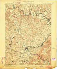 Latrobe Pennsylvania Historical topographic map, 1:62500 scale, 15 X 15 Minute, Year 1902