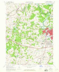 Latrobe Pennsylvania Historical topographic map, 1:24000 scale, 7.5 X 7.5 Minute, Year 1964
