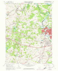 Latrobe Pennsylvania Historical topographic map, 1:24000 scale, 7.5 X 7.5 Minute, Year 1964