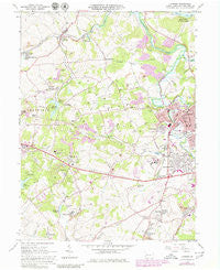 Latrobe Pennsylvania Historical topographic map, 1:24000 scale, 7.5 X 7.5 Minute, Year 1964