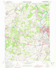 Latrobe Pennsylvania Historical topographic map, 1:24000 scale, 7.5 X 7.5 Minute, Year 1964