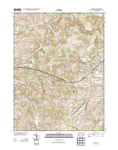 Latrobe Pennsylvania Historical topographic map, 1:24000 scale, 7.5 X 7.5 Minute, Year 2013