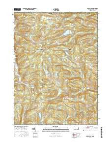 Laurel Lake Pennsylvania Current topographic map, 1:24000 scale, 7.5 X 7.5 Minute, Year 2016