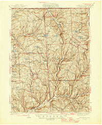 Le Raysville Pennsylvania Historical topographic map, 1:62500 scale, 15 X 15 Minute, Year 1945