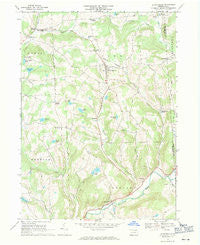 Le Raysville Pennsylvania Historical topographic map, 1:24000 scale, 7.5 X 7.5 Minute, Year 1967