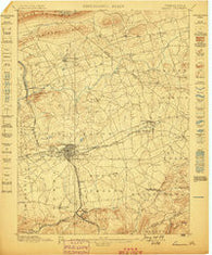 Lebanon Pennsylvania Historical topographic map, 1:62500 scale, 15 X 15 Minute, Year 1899