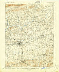 Lebanon Pennsylvania Historical topographic map, 1:62500 scale, 15 X 15 Minute, Year 1899