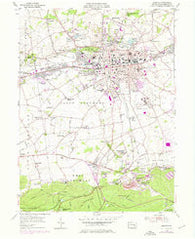 Lebanon Pennsylvania Historical topographic map, 1:24000 scale, 7.5 X 7.5 Minute, Year 1955