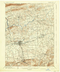 Lebanon Pennsylvania Historical topographic map, 1:62500 scale, 15 X 15 Minute, Year 1899
