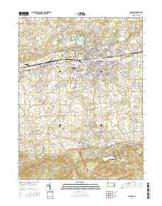 Lebanon Pennsylvania Current topographic map, 1:24000 scale, 7.5 X 7.5 Minute, Year 2016
