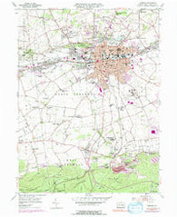 Lebanon Pennsylvania Historical topographic map, 1:24000 scale, 7.5 X 7.5 Minute, Year 1955