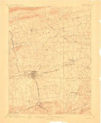 Lebanon Pennsylvania Historical topographic map, 1:62500 scale, 15 X 15 Minute, Year 1899