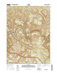 Lecontes Mills Pennsylvania Current topographic map, 1:24000 scale, 7.5 X 7.5 Minute, Year 2016