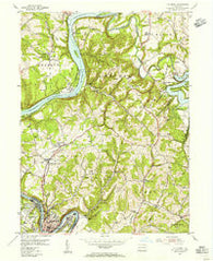 Leechburg Pennsylvania Historical topographic map, 1:24000 scale, 7.5 X 7.5 Minute, Year 1954
