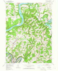 Leechburg Pennsylvania Historical topographic map, 1:24000 scale, 7.5 X 7.5 Minute, Year 1954