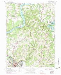 Leechburg Pennsylvania Historical topographic map, 1:24000 scale, 7.5 X 7.5 Minute, Year 1954